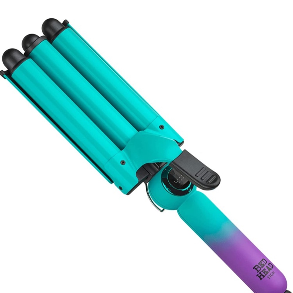 BedHead Teal Triple Barrel Waver - Beachy Waves Styling Iron